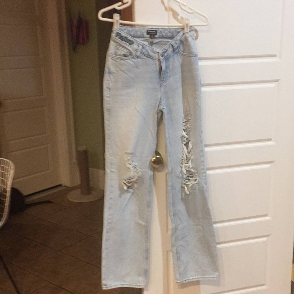 PacSun Playboy Distress Jeans Waist 25, Length 42